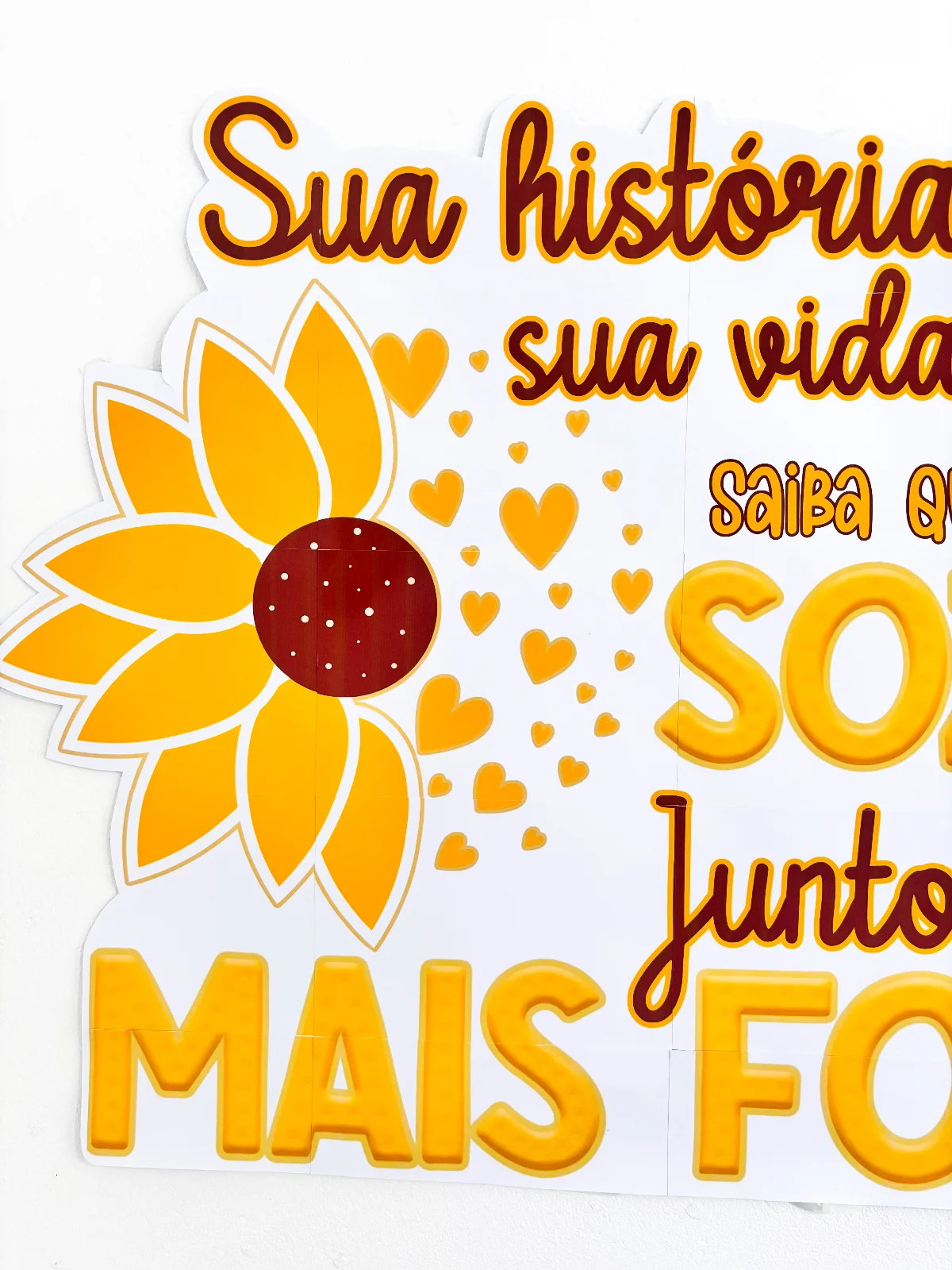 Painel Setembro Amarelo - Sua vida tem valor — amostra 4: Destaque a campanha do Setembro Amarelo com este painel…