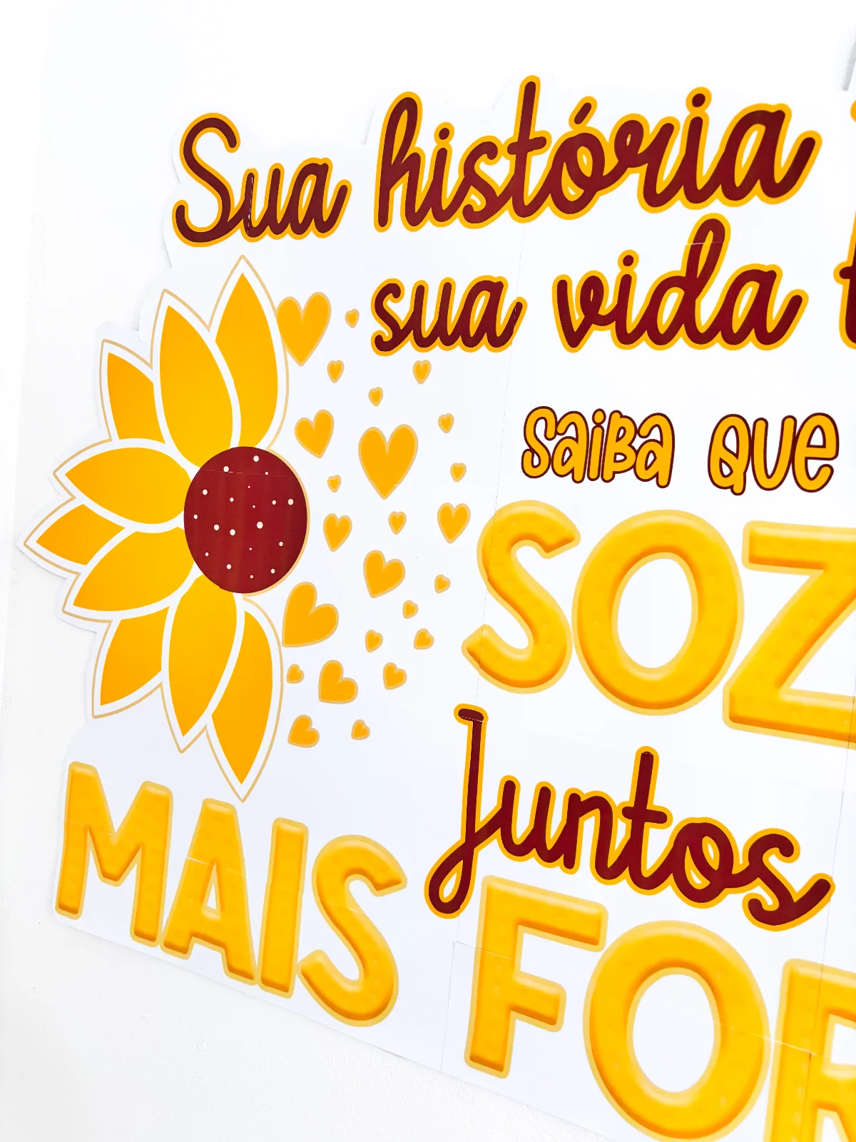 Painel Setembro Amarelo - Sua vida tem valor — amostra 6: Destaque a campanha do Setembro Amarelo com este painel…