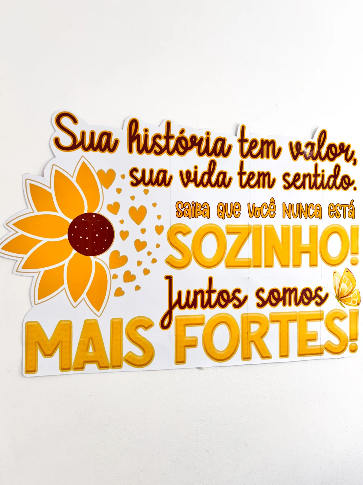 Painel Setembro Amarelo - Sua vida tem valor — Atividades para Educação Infantil: Destaque a campanha do Setembro Amarelo…