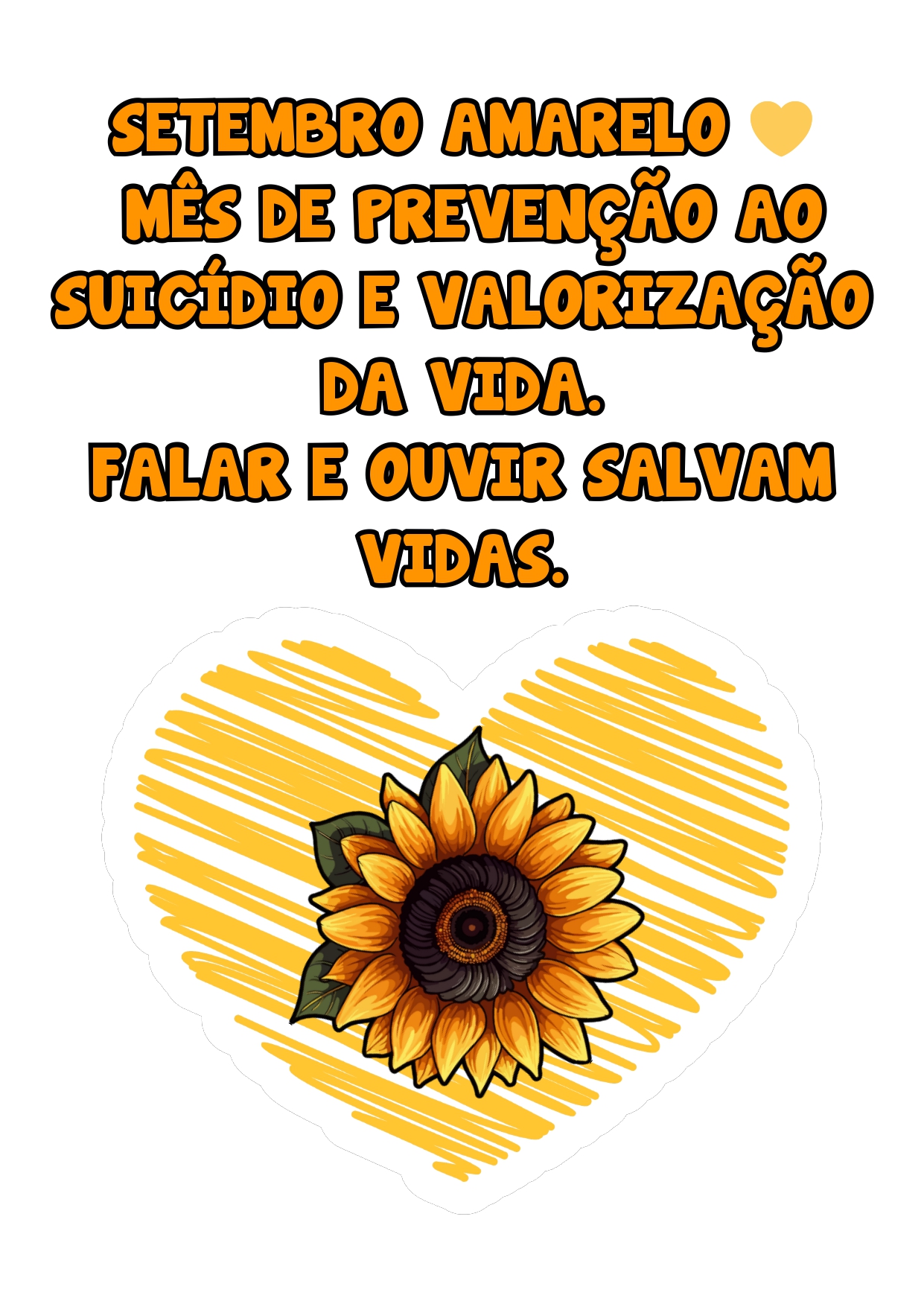 Painel setembro amarelo - valorização da vida – PDF para Imprimir — capa do material