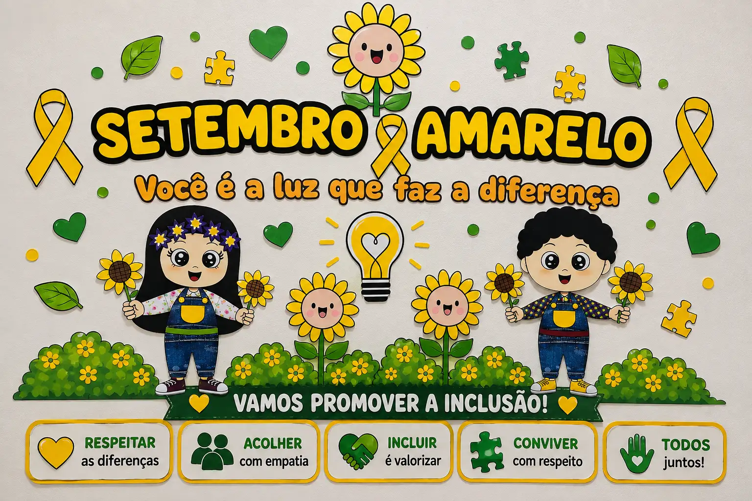 Painel Setembro Amarelo – Você é a Luz que Faz a Diferença — capa do material
