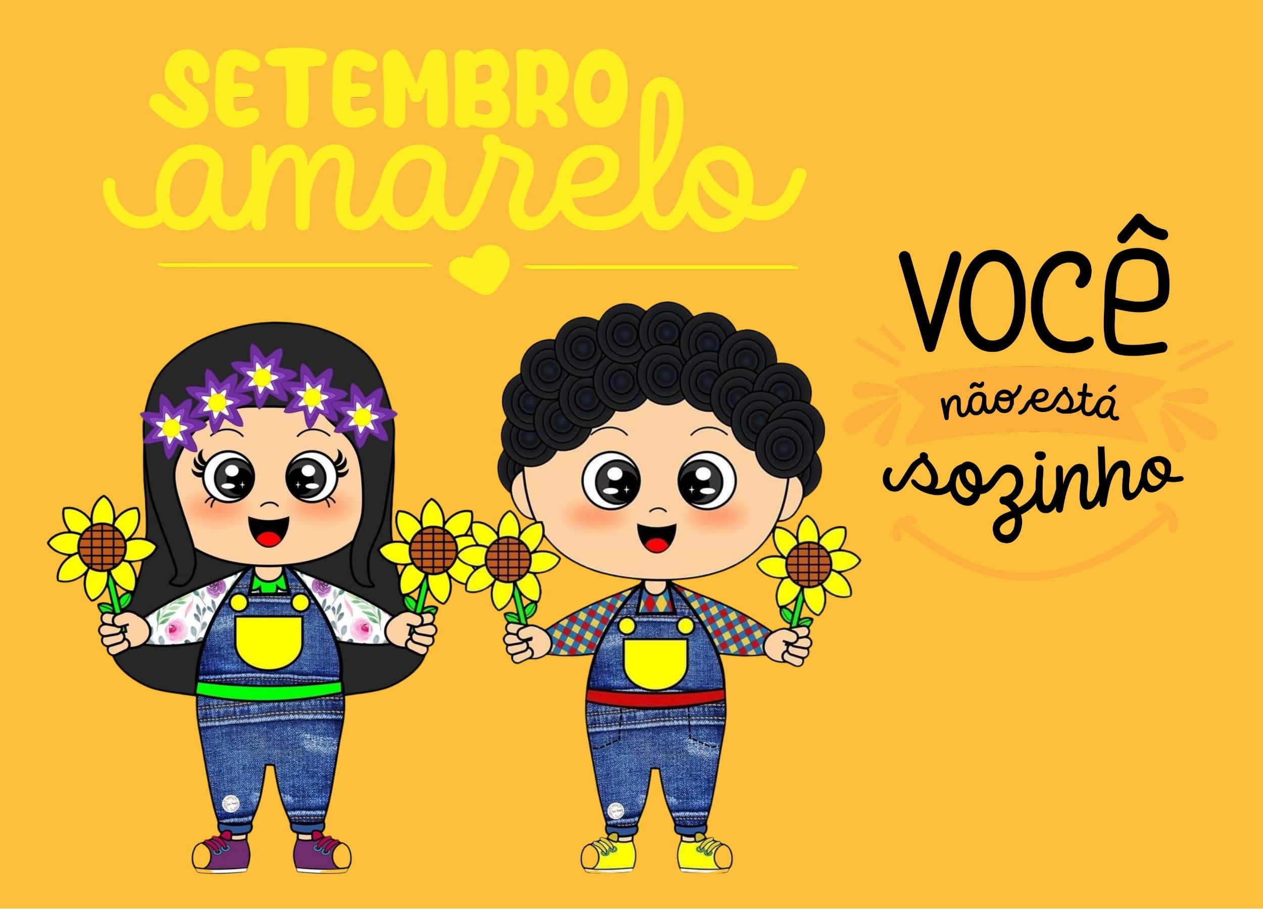 Painel setembro amarelo - você não está sozinho – PDF para Imprimir — amostra 2: Formato e entrega