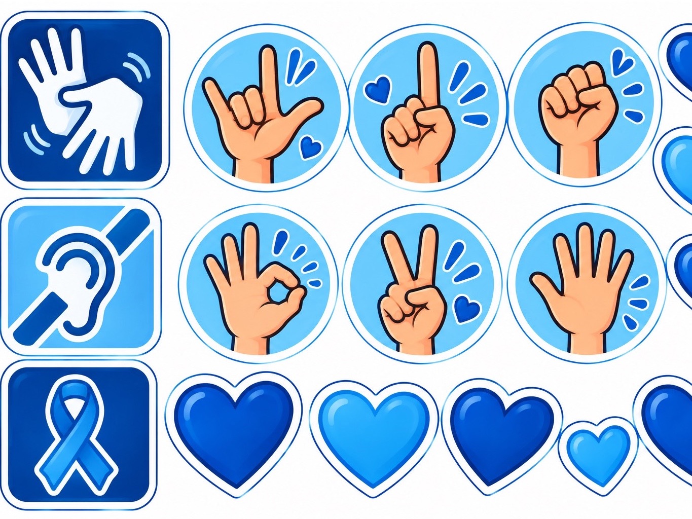 Painel Setembro Azul Pegue e Monte | Libras e Inclusão Escolar — amostra 2: Painel Setembro Azul para imprimir e montar