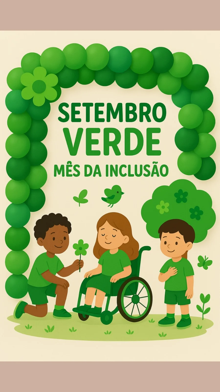 Painel Setembro verde balões educação infantil e anos iniciais — capa do material