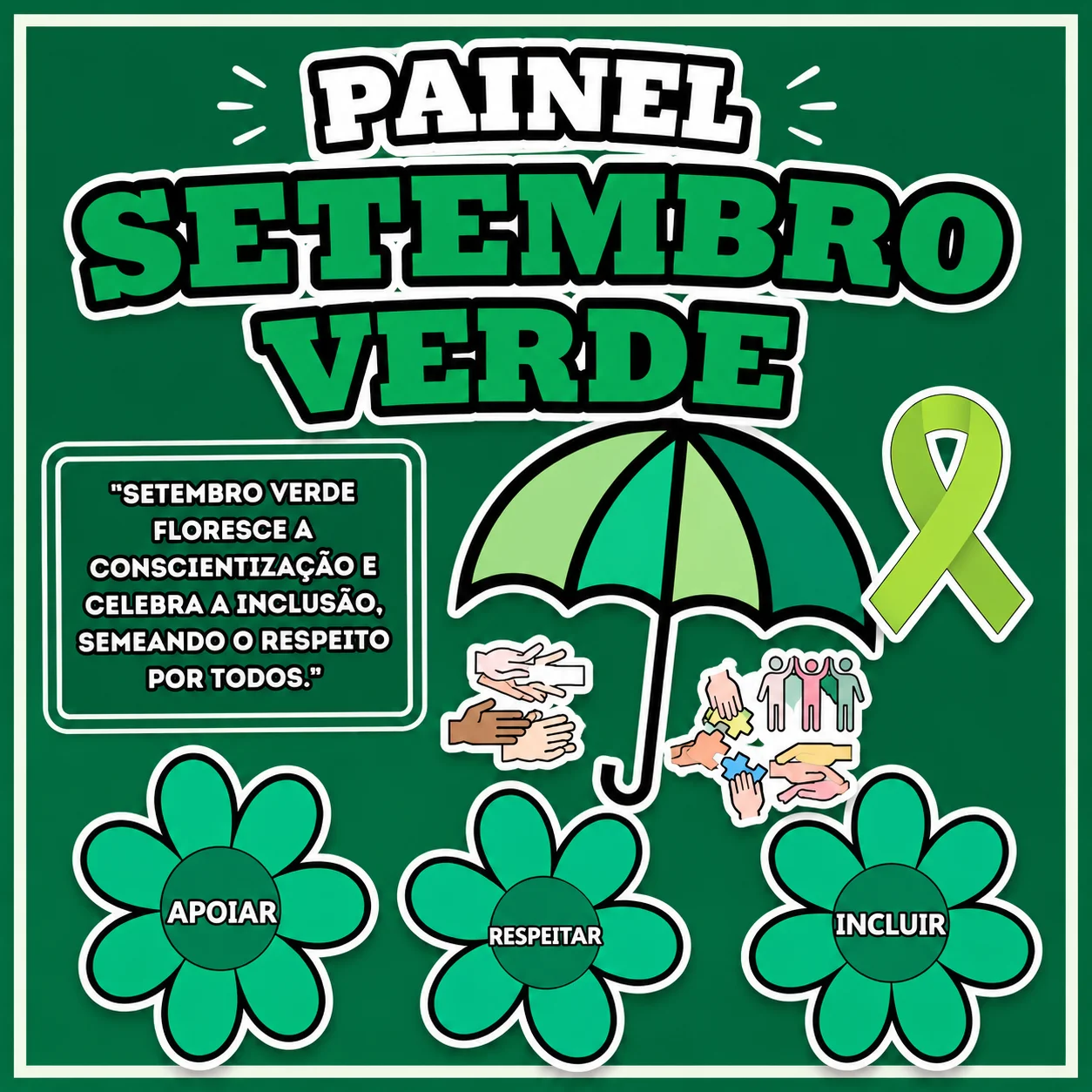 Painel Setembro Verde – Inclusão e Conscientização na Escola — capa do material