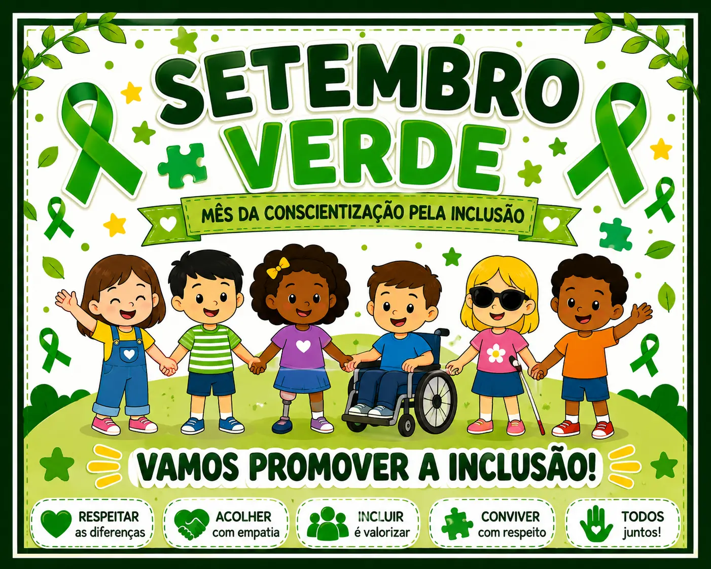 Painel Setembro Verde – Mês da Conscientização pela Inclusão — capa do material