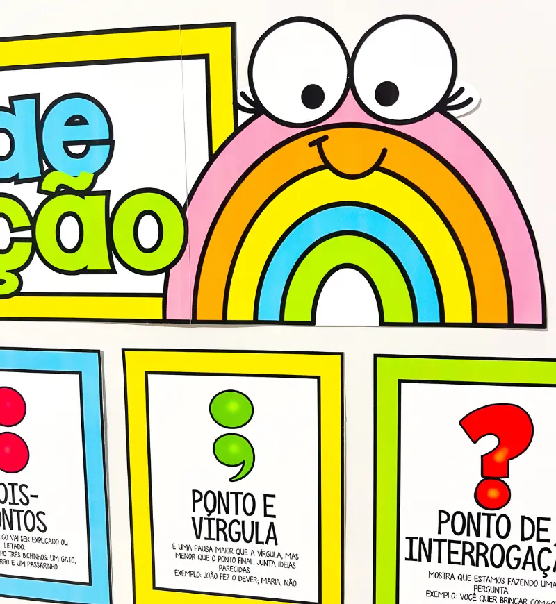 Painel Sinais de Pontuação | PDF Língua Portuguesa 3° ao 5° — amostra 1: Um material educativo colorido e atrativo, ideal…