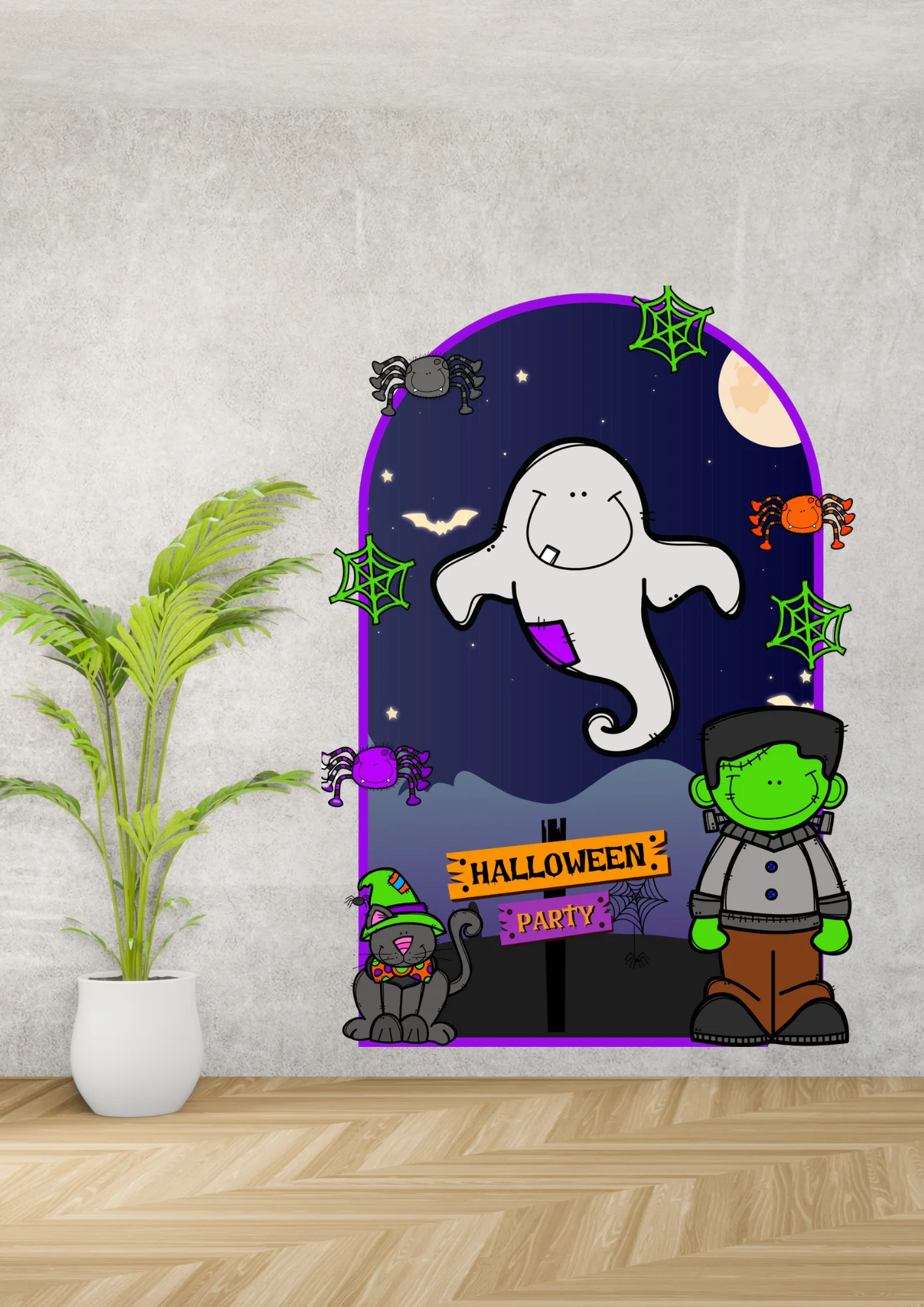 Painel Temático de Halloween – Decoração Escolar — amostra 1: Transforme a escola em um ambiente divertido e cheio de…
