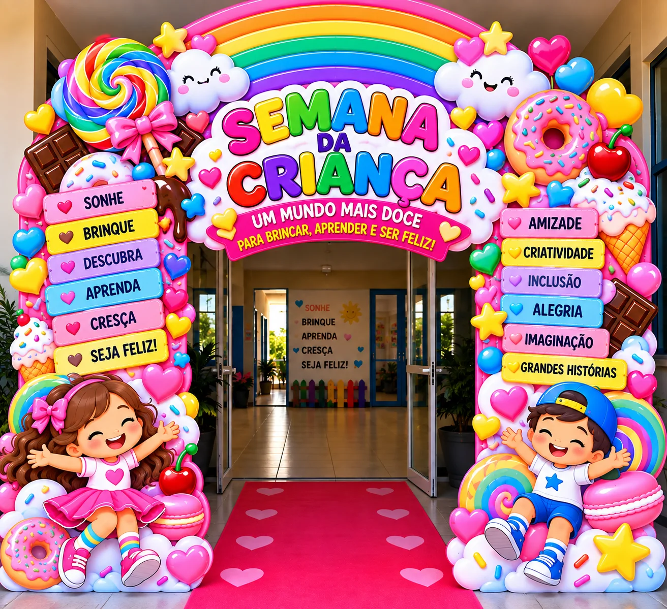🍬PAINEL UM MUNDO MAIS DOCE! 🌈INFANTIL E ANOS INICIAIS — amostra 1: O que você recebe