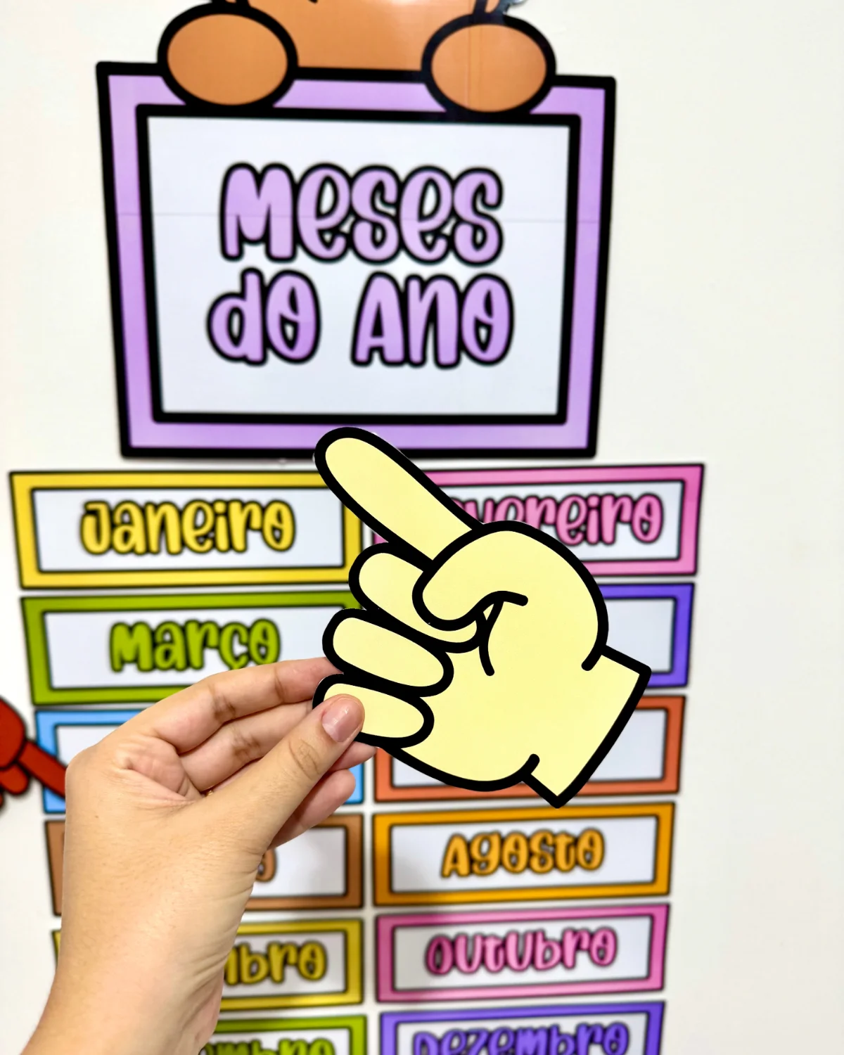 Painel Visual – Meses do Ano – PDF para Imprimir — amostra 1: O que vem no material