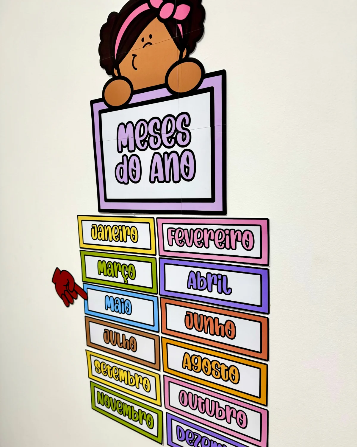 Painel Visual – Meses do Ano – PDF para Imprimir — amostra 3: Formato e entrega