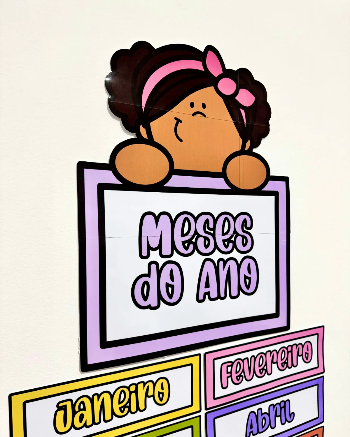 Painel Visual – Meses do Ano – PDF para Imprimir — amostra 4: Um recurso educativo e decorativo para auxiliar a rotina…