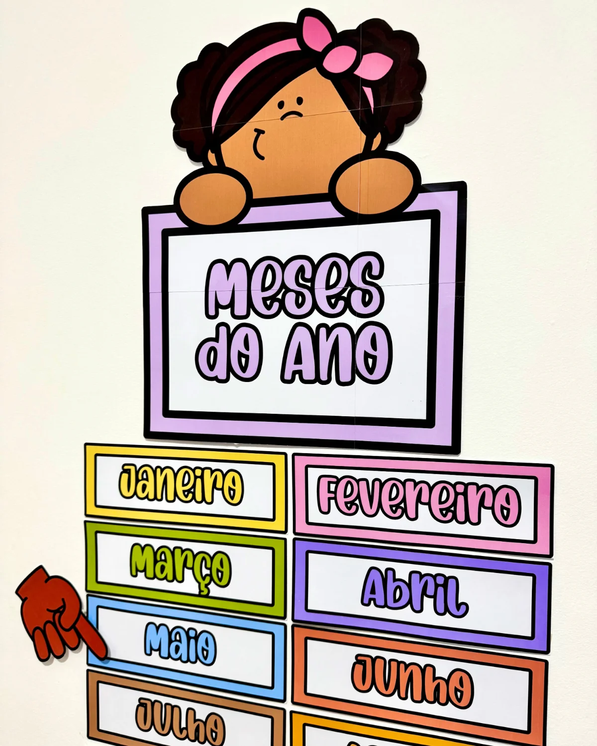 Painel Visual – Meses do Ano – PDF para Imprimir — amostra 5: Um recurso educativo e decorativo para auxiliar a rotina…