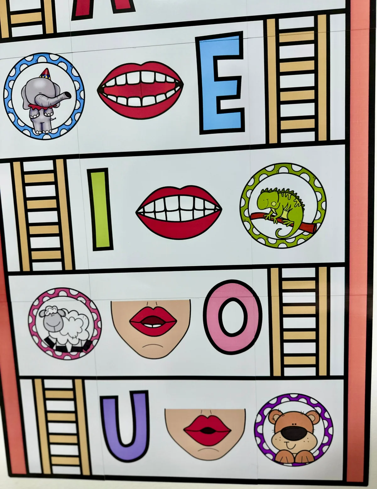 Painel Vogais – Atividades para Imprimir — amostra 5: Painel Vogais para trabalhar o tema com crianças da Educação Infantil