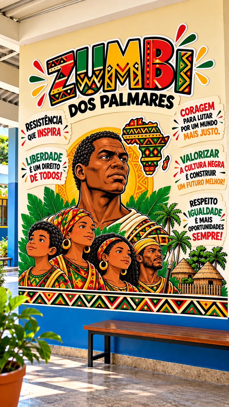 Painel Zumbi dos Palmares – História e Resistência — capa do material