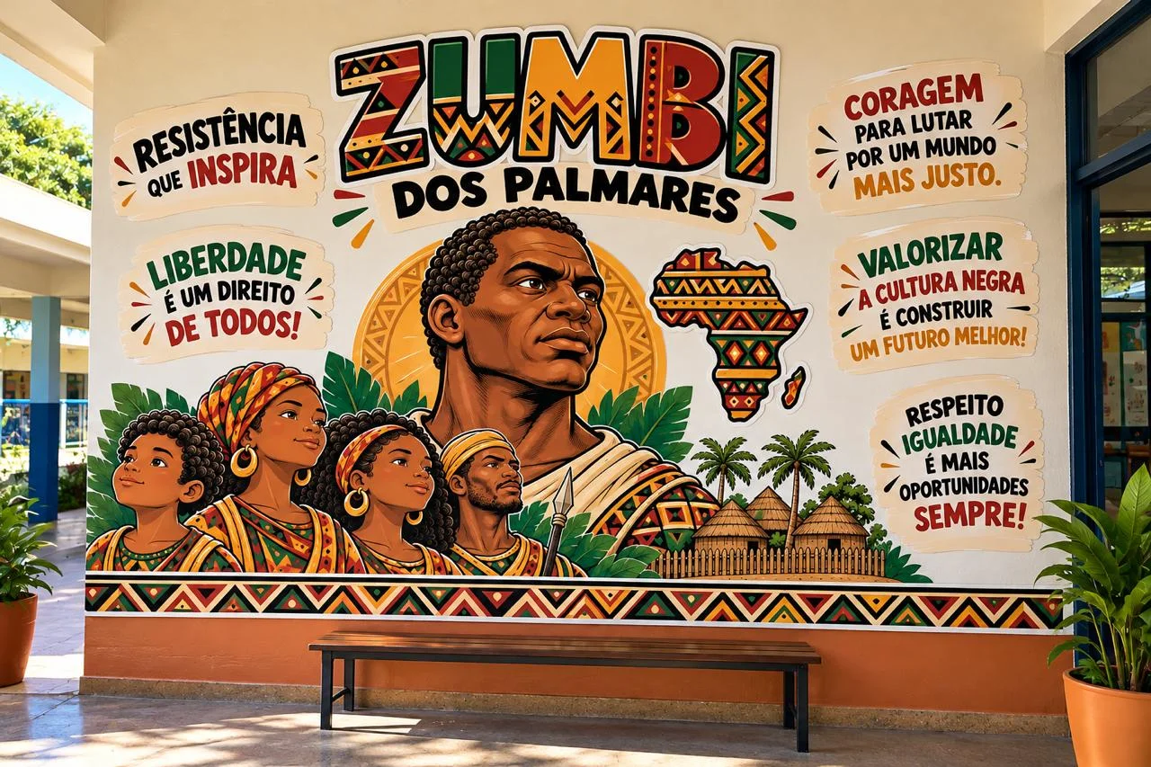 Painel Zumbi dos Palmares - História, Resistência e Liberdade! — amostra 1: ✅ Arquivo digital em PDF