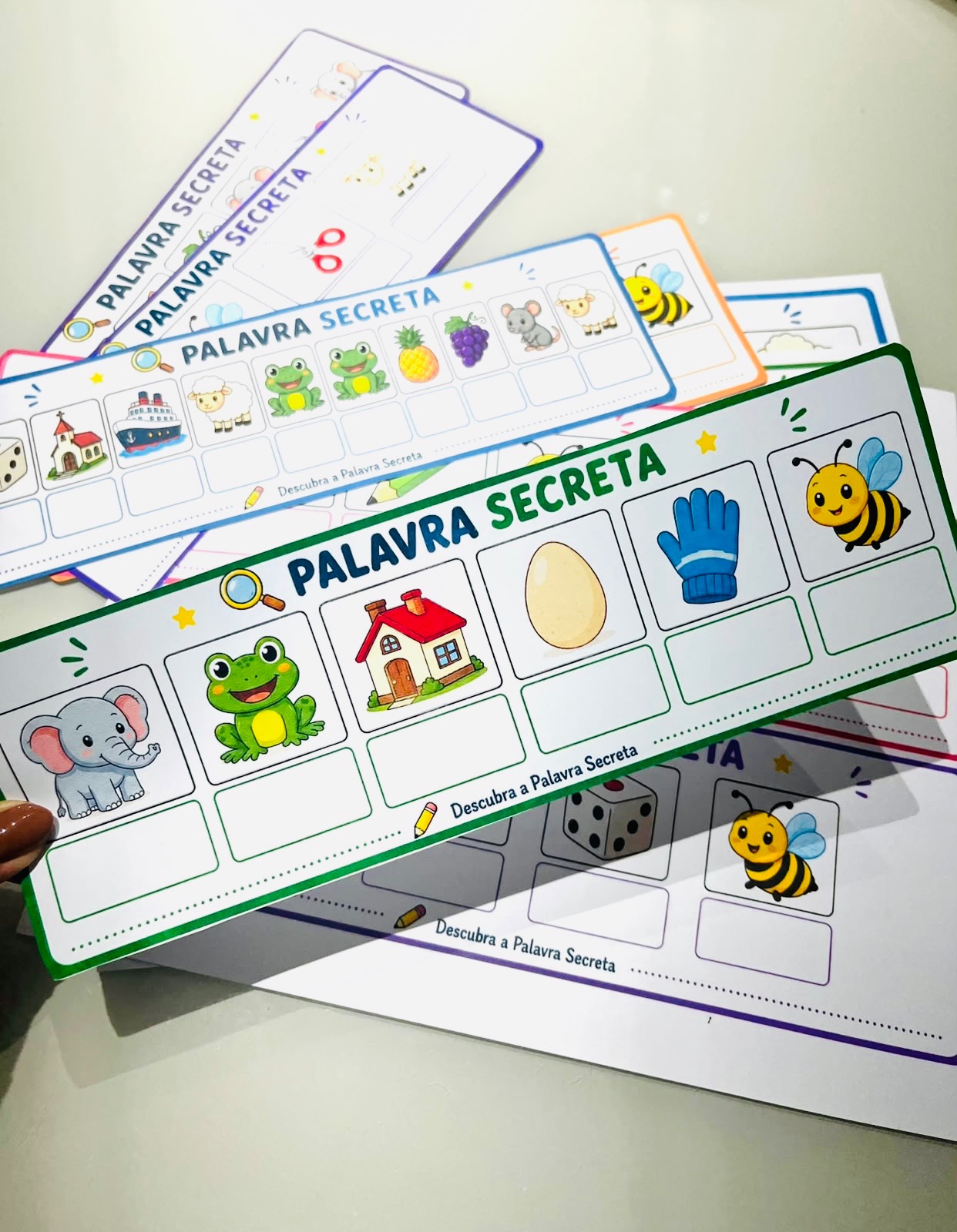 Palavra Secreta – 14 Fichas de Alfabetização Anos Iniciais — amostra 1: Atividade para trabalhar reconhecimento de letras,…