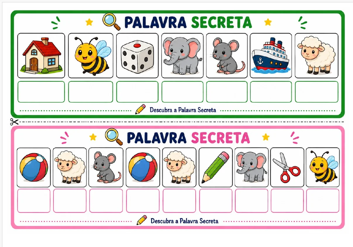PALAVRA SECRETA - ATIVIDADE ALFABETIZAÇÃO — amostra 2: ✨ Transforme a alfabetização em uma brincadeira envolvente PALAVRA SECRETA - ATIVIDADE ALFABETIZAÇÃO — amostra 2: ✨ Transforme a alfabetização em uma brincadeira envolvente