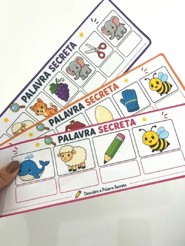 Palavra Secreta - Ditado Ilustrado: Recurso Pedagógico Alfabetização — amostra 1: 👉Através das figuras apresentadas em…