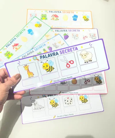 Palavra Secreta - Ditado Ilustrado: Recurso Pedagógico Alfabetização — amostra 5: 👉Através das figuras apresentadas em…