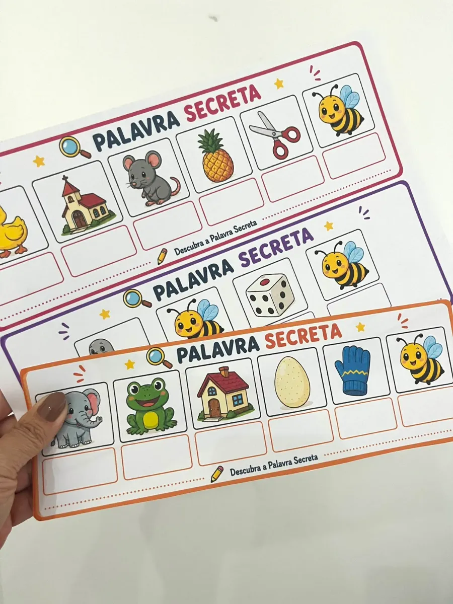 Palavra Secreta - Recurso Pedagógico Alfabetização — amostra 1: Palavra Secreta foi desenvolvido para auxiliar crianças em…