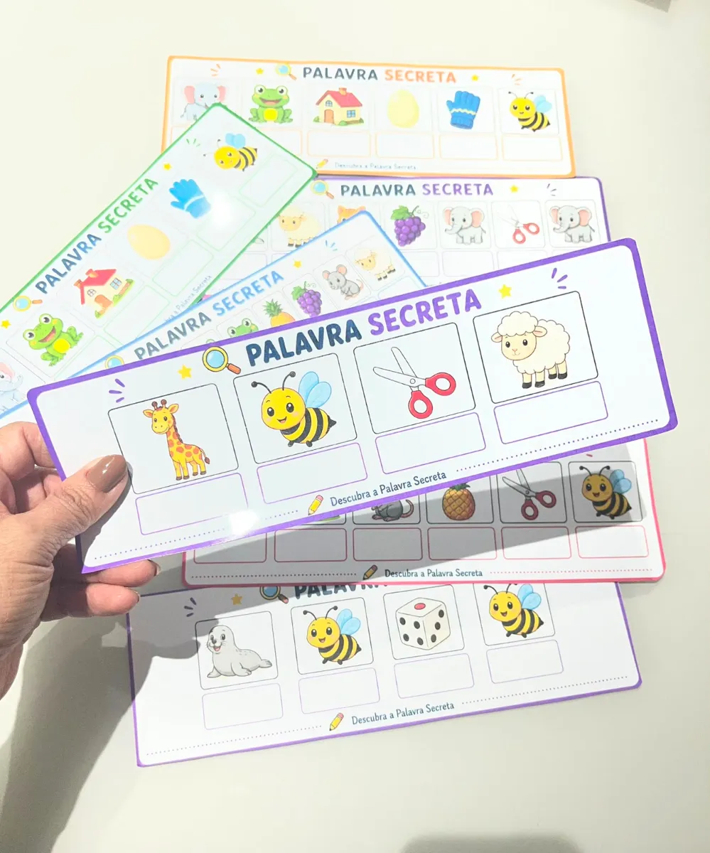 Palavra Secreta - Recurso Pedagógico Alfabetização — amostra 5: Palavra Secreta foi desenvolvido para auxiliar crianças em…