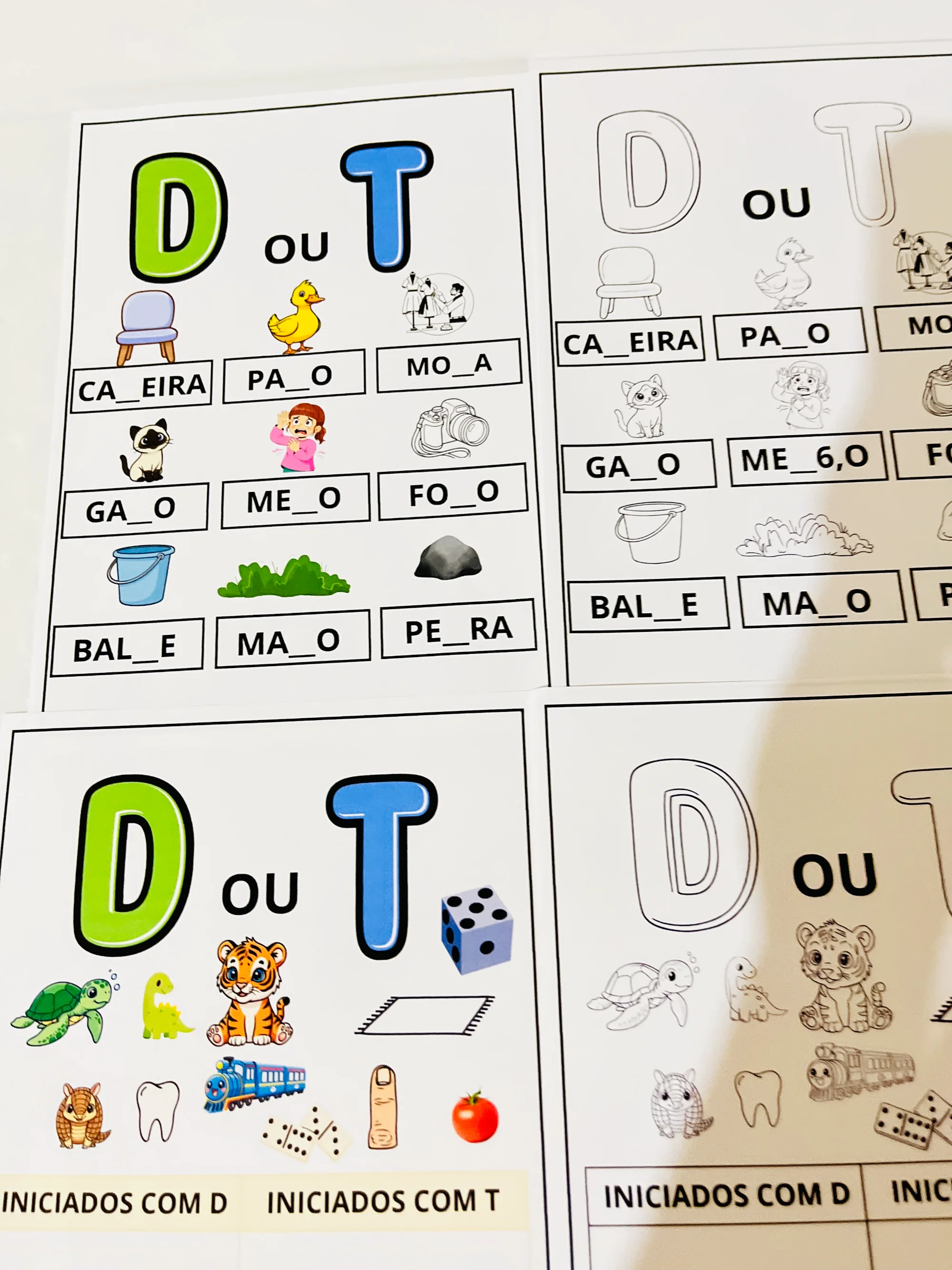 Palavras com D ou T- ALFABETIZAÇÃO ORTOGRAFIA — amostra 3: Este recurso pedagógico foi criado para ajudar os alunos a…