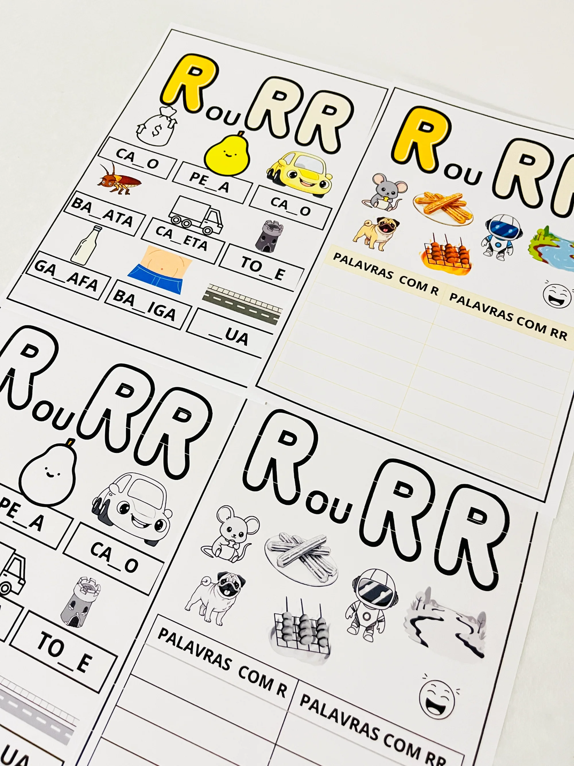 PALAVRAS COM R OU RR- ALFABETIZAÇÃO ORTOGRAFIA — capa do material