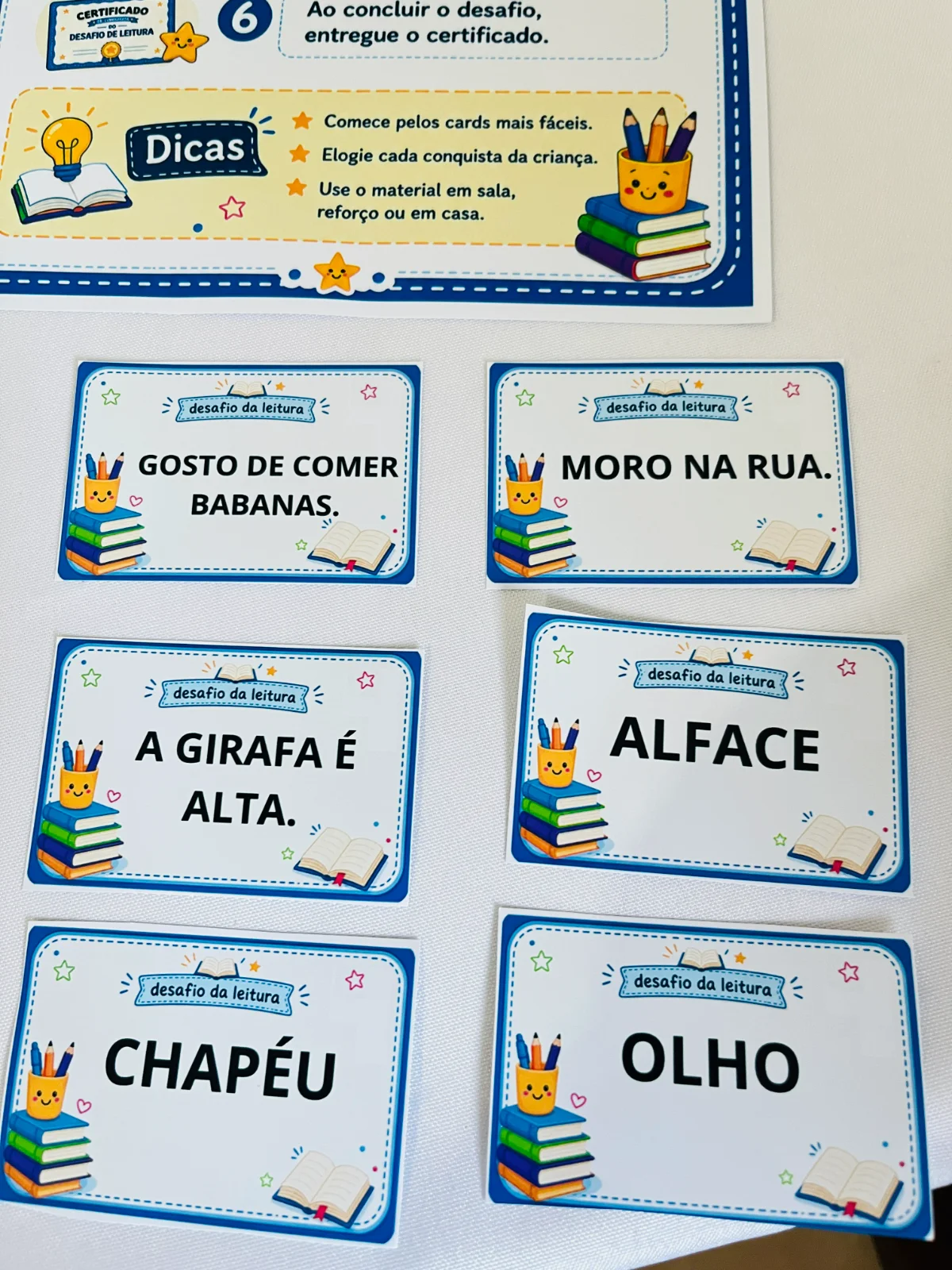 Palavras e Frases: Atividades de Leitura e Escrita — amostra 6: Atividades que levam o aluno da palavra à frase, ampliando…