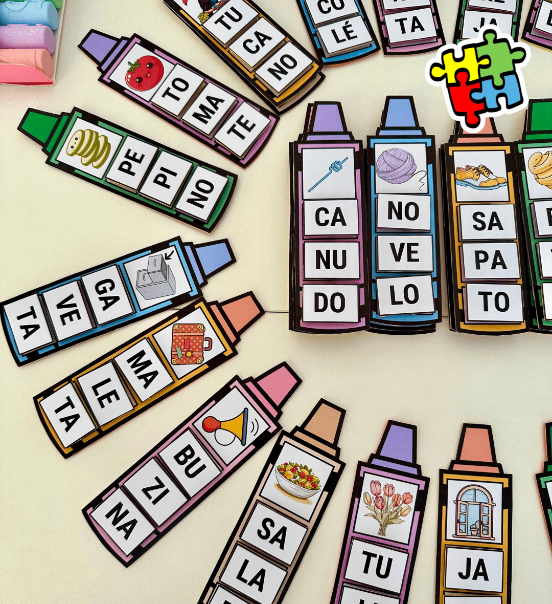 Palavras em Sílabas: 51 Fichas para Alfabetização em PDF — Alfabetização para Educação Infantil: Explore a formação de…