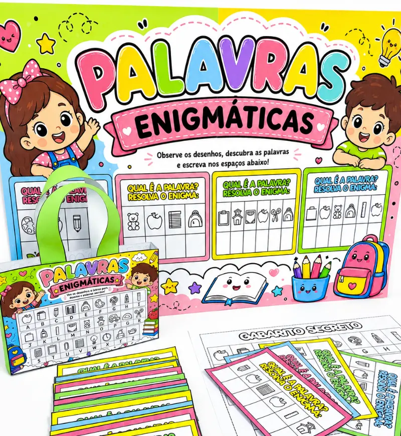 Palavras Enigmáticas: Jogo de Códigos para Alfabetização — amostra 3: Como usar em sala de aula