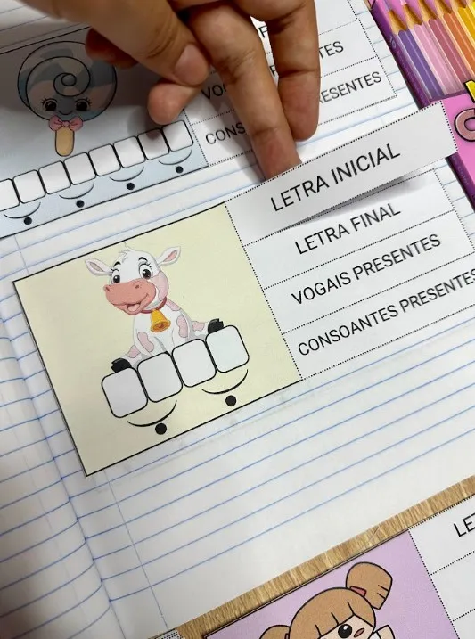 Palavras Interativas: 18 Páginas de Alfabetização — amostra 4: 18 páginas de atividades para explorar letras, sílabas e…