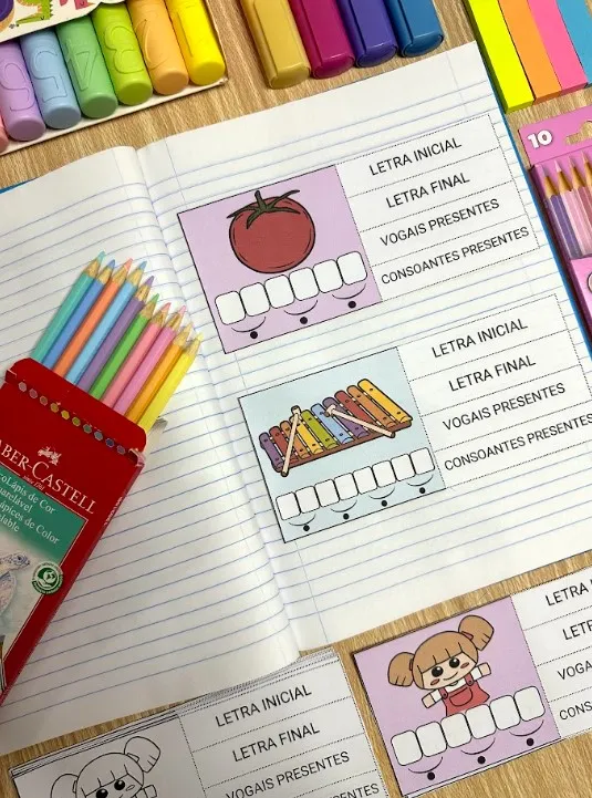 Palavras Interativas: 18 Páginas de Alfabetização — amostra 5: 18 páginas de atividades para explorar letras, sílabas e…