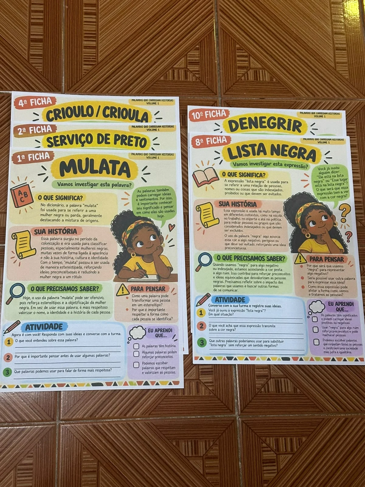 Palavras que Carregam Histórias | Educação Antirracista Vol. 1 — amostra 1: 💛 Ideal para trabalhar: