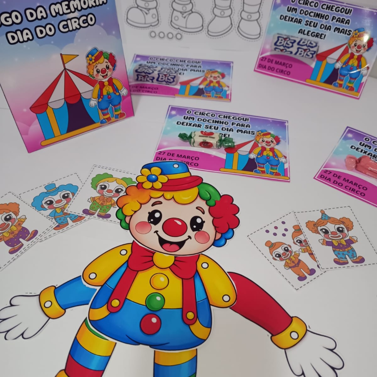 Palhacinho articulado: dia do circo – Material Pedagógico — capa do material