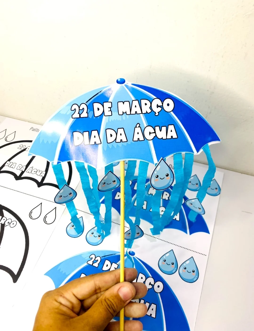 Palitoche Dia Da Água uma atividade interativa e divertida! — amostra 1: Acompanha: