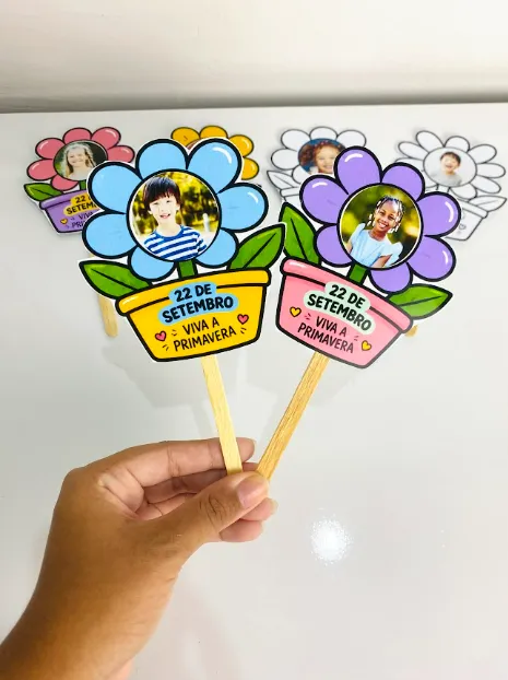PALITOCHE DIA DA PRIMAVERA para Educação Infantil — amostra 2: Celebre a chegada da estação mais florida do ano com uma…