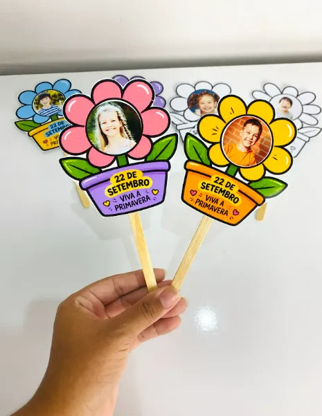 PALITOCHE DIA DA PRIMAVERA para Educação Infantil — amostra 3: Celebre a chegada da estação mais florida do ano com uma…