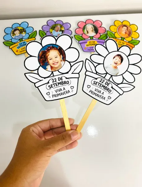 PALITOCHE DIA DA PRIMAVERA para Educação Infantil — amostra 4: Celebre a chegada da estação mais florida do ano com uma…