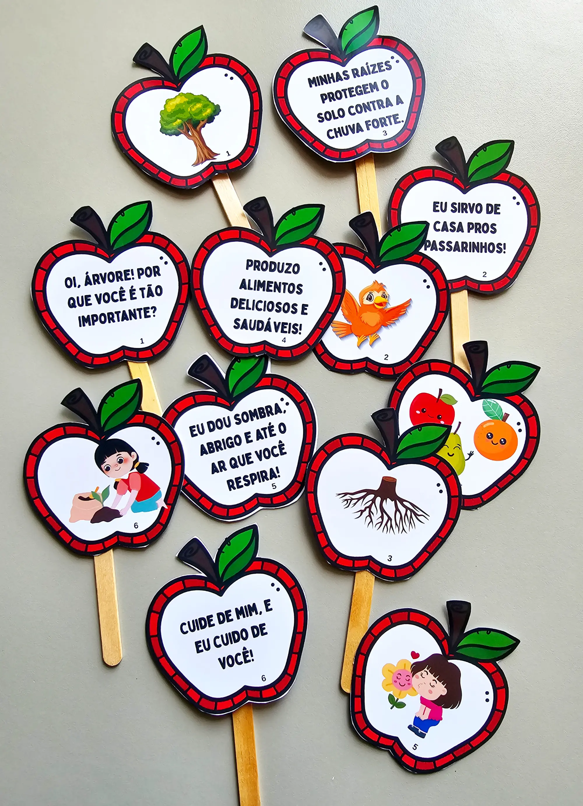 PALITOCHES ÁRVORES - ATIVIDADE LUDICA ANOS INICIAIS E INFANTIL — amostra 2: Os Palitoches Árvores transformam a…