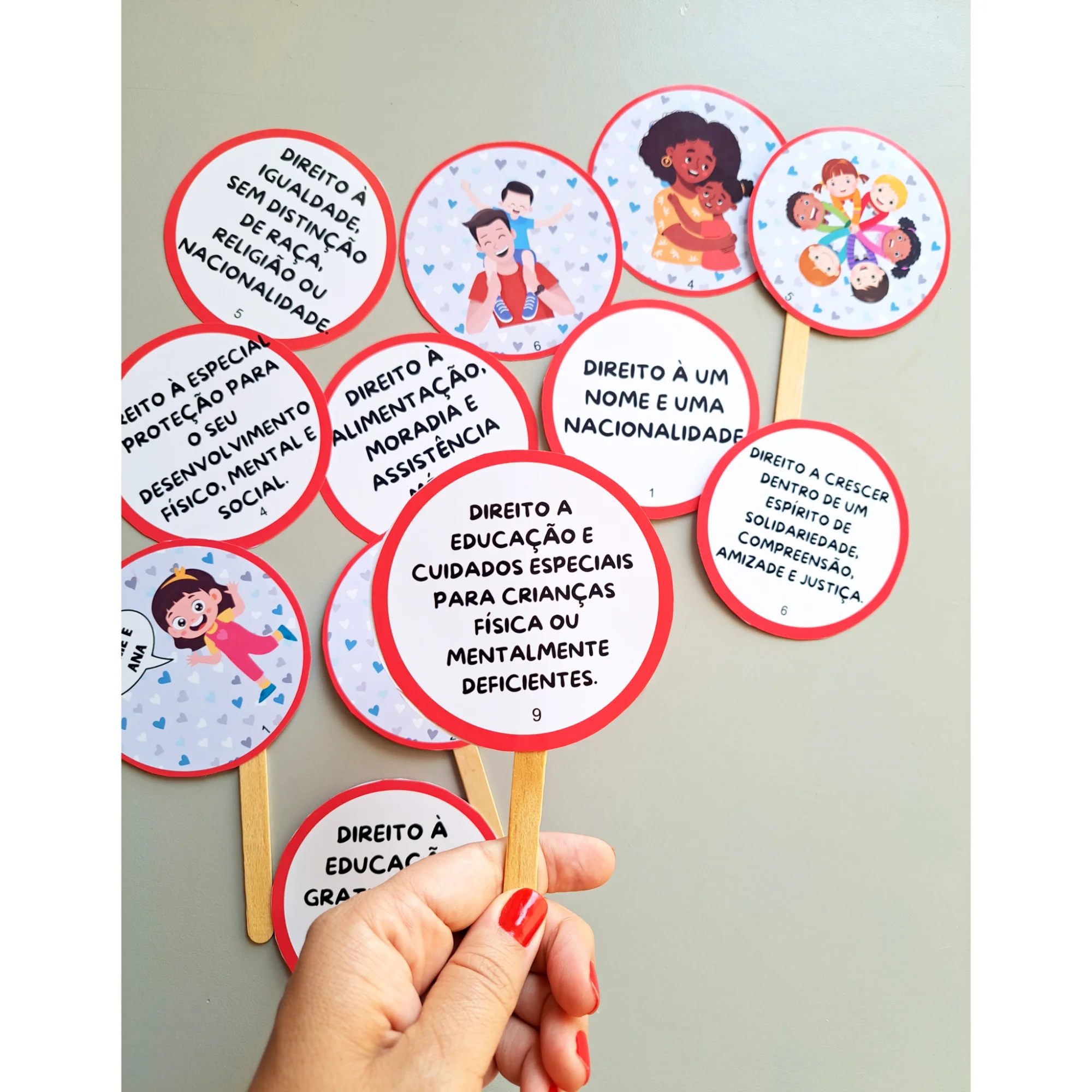 PALITOCHES DIREITOS DAS CRIANÇAS - ARTES INFANTIL E ANOS INICIAIS — amostra 2: Os Palitoches Direitos das Crianças são um…