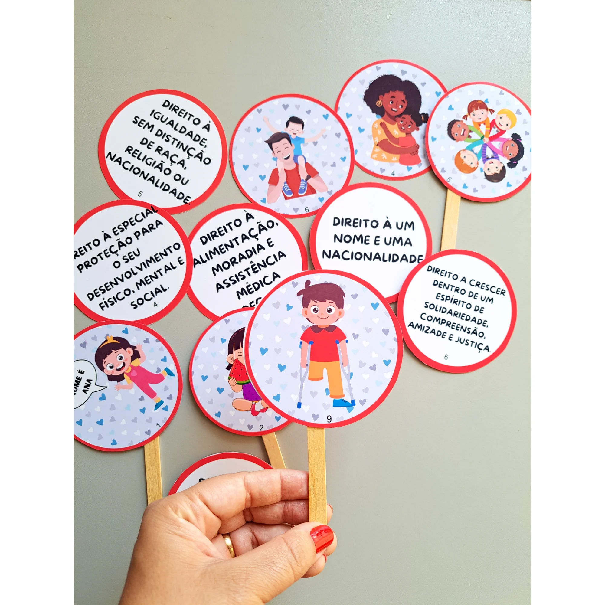 PALITOCHES DIREITOS DAS CRIANÇAS - ARTES INFANTIL E ANOS INICIAIS — amostra 5: Os Palitoches Direitos das Crianças são um…