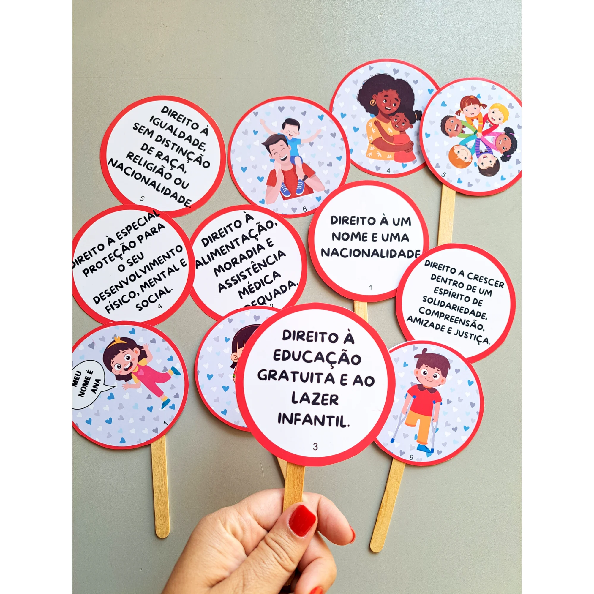 PALITOCHES DIREITOS DAS CRIANÇAS - ARTES INFANTIL E ANOS INICIAIS — amostra 7: Os Palitoches Direitos das Crianças são um…