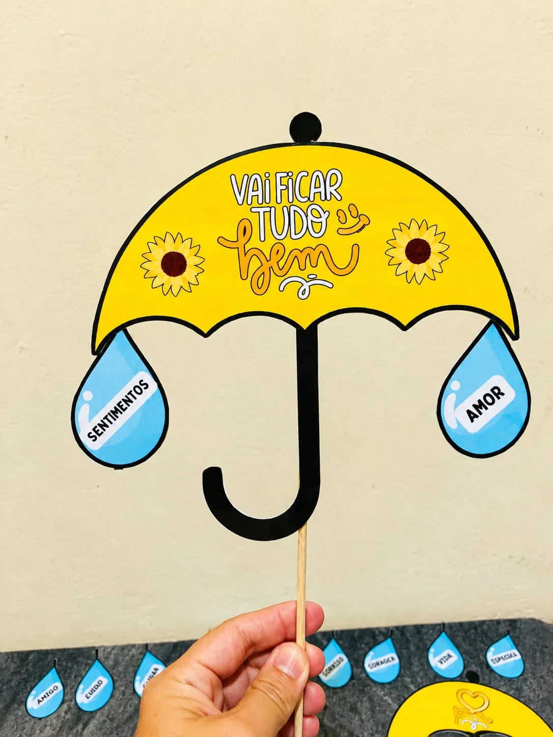 Palitoches Setembro Amarelo 💛 Plaquinhas em forma de guarda-chuva ☔ — amostra 2: ☔PALITOCHE SETEMBRO AMARELO 💛 Uma…