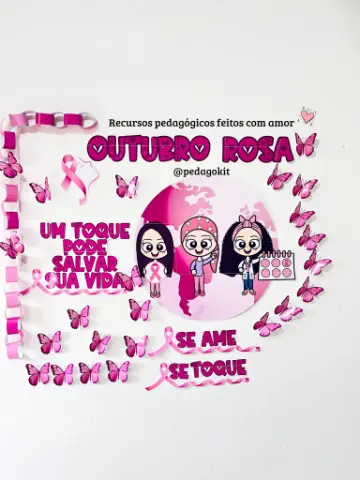 Painel Outubro Rosa: A Beleza do Cuidado e da Prevenção — capa do material
