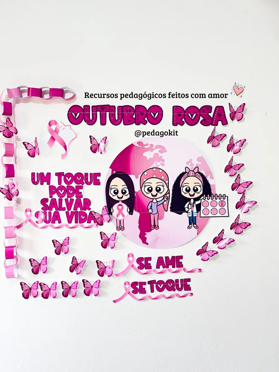 Painel Outubro Rosa: A Beleza do Cuidado e da Prevenção — Outros para Todas as séries: Painel Outubro Rosa: A Beleza do…