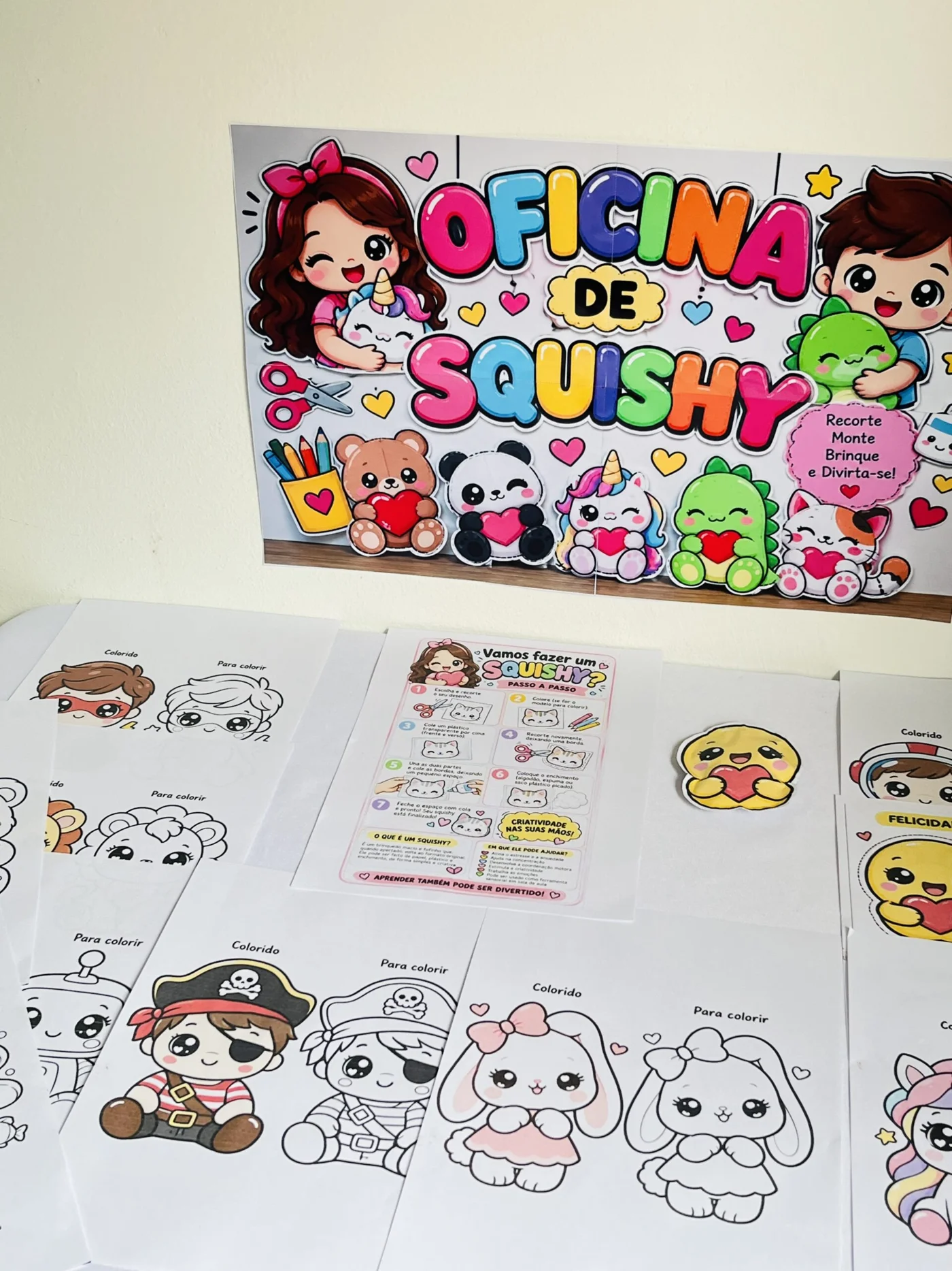 Paper Squishy para Imprimir | Educação Infantil — amostra 5: Paper Squishy para Imprimir – Oficina Criativa para Crianças…