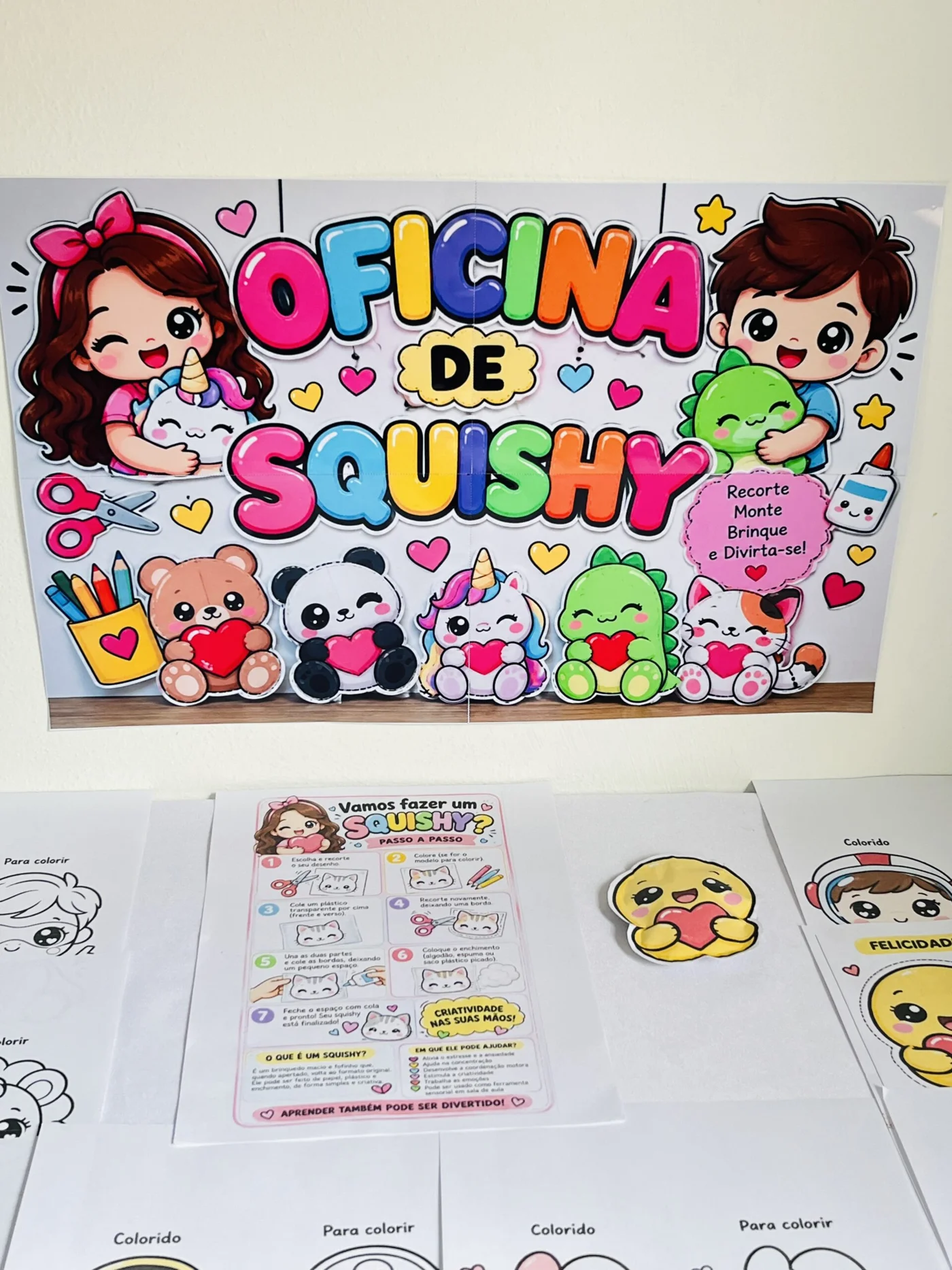 Paper Squishy para Imprimir | Educação Infantil — amostra 7: Paper Squishy para Imprimir – Oficina Criativa para Crianças…