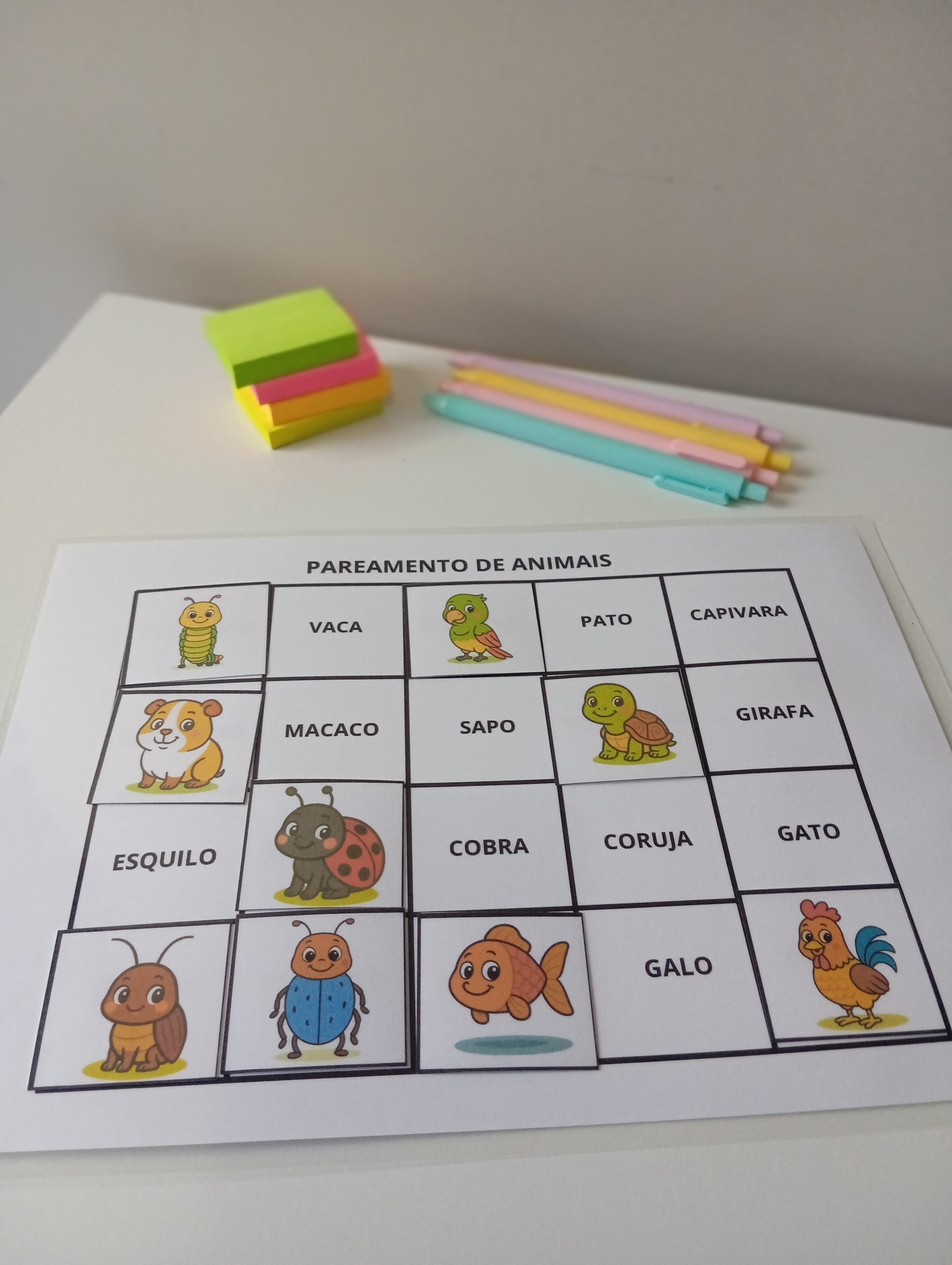 Pareamento De Animais – Educação infantil – PDF para Imprimir — amostra 1: Sobre o Pareamento De Animais – Educação infantil