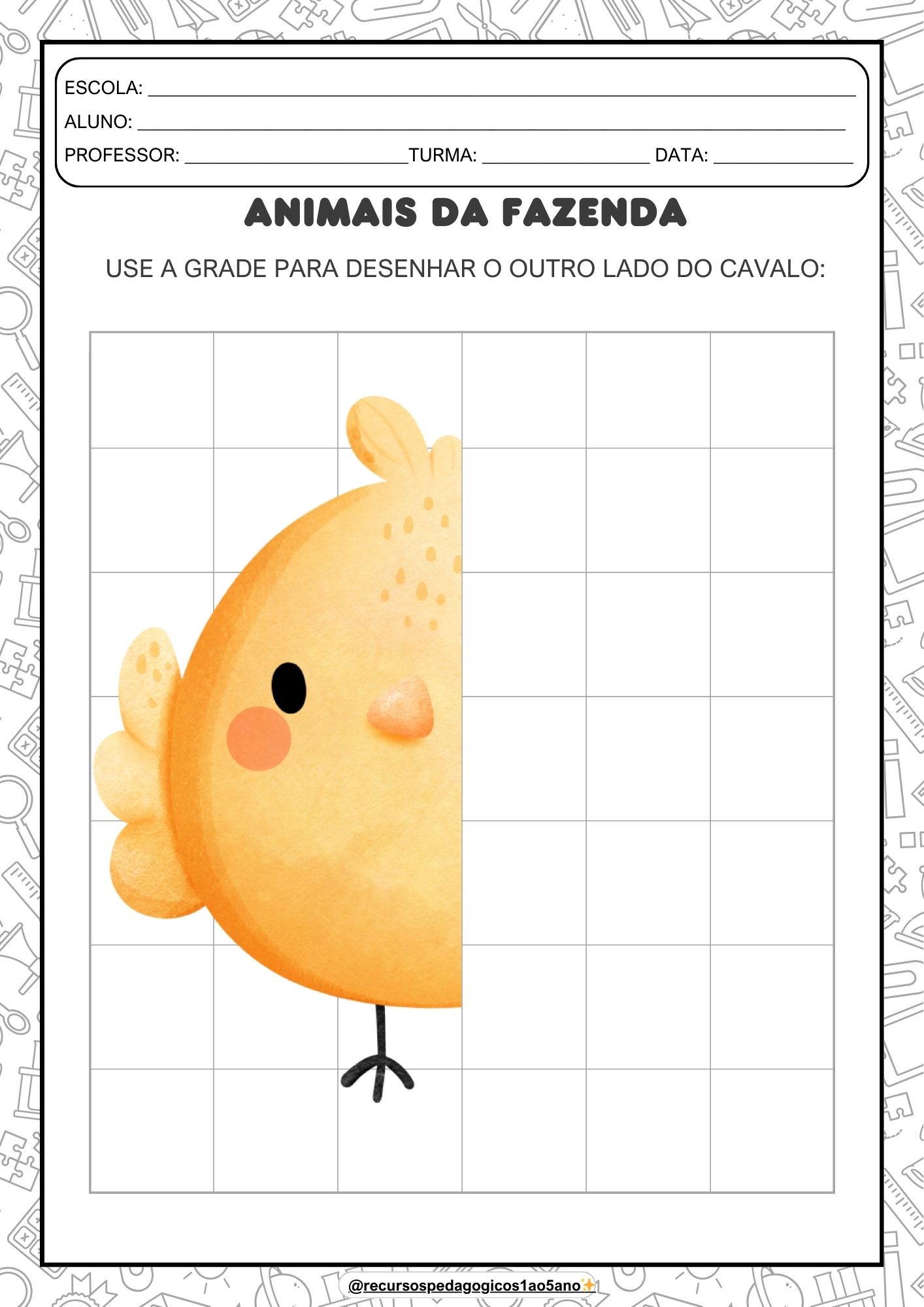 Pareamento De Animais – Educação infantil – PDF para Imprimir — amostra 6: Pareamento De Animais – Educação Infantil…